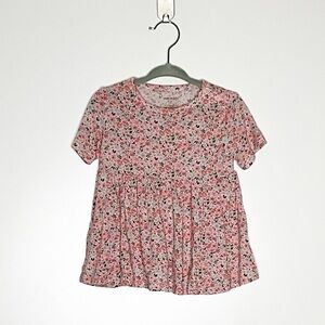 Posh Peanut Floral Kids 2 Piece Set Pink Blue Size 2T